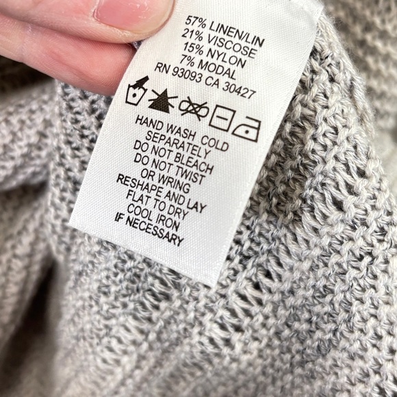 NIC+ZOE Gray Knit Blouse - Picture 4 of 4